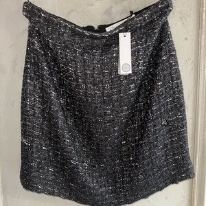 Christian Dior Black Tweed Skirt